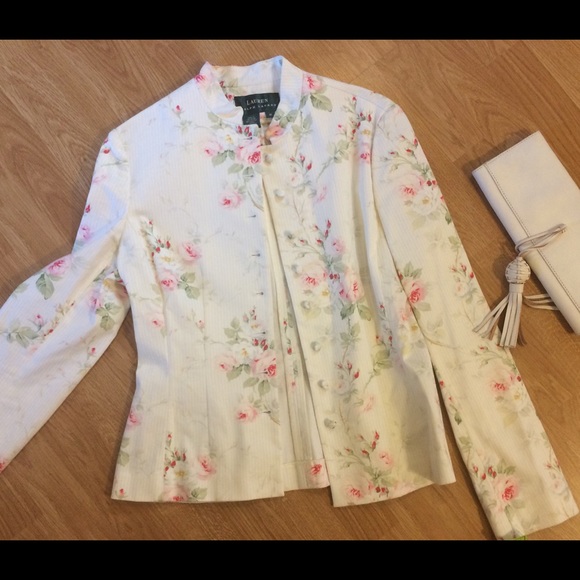 ralph lauren floral jacket